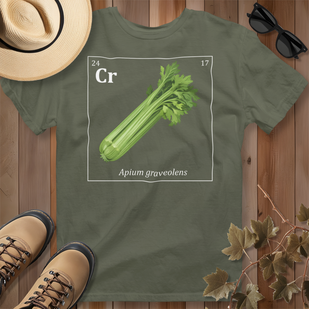 Periodic Table of Vegetables - Celery T-Shirt