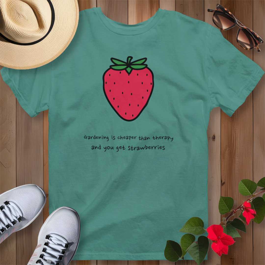 Gardening Is Cheaper Than Therapy and You Get Strawberries T-Shirt