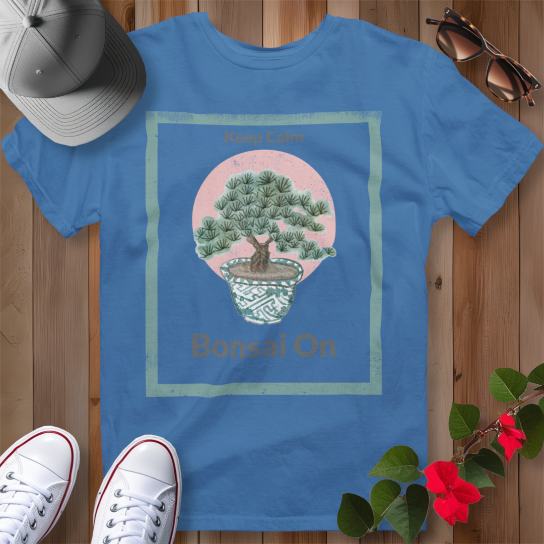 Keep Calm Bonsai On T-Shirt