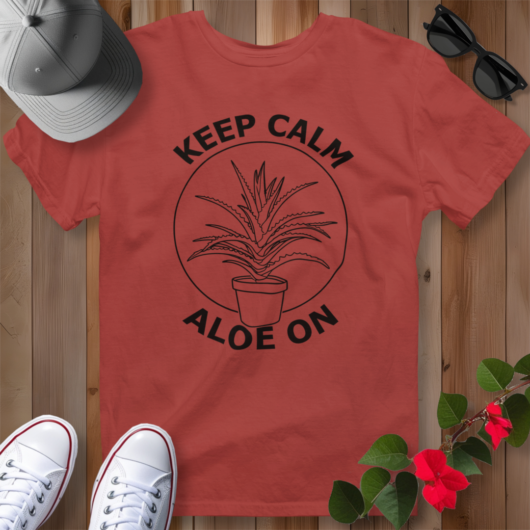 Keep Calm Aloe On T-Shirt