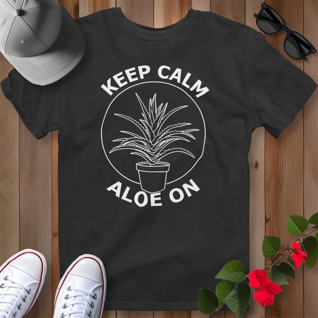 Keep Calm Aloe On (W) T-Shirt