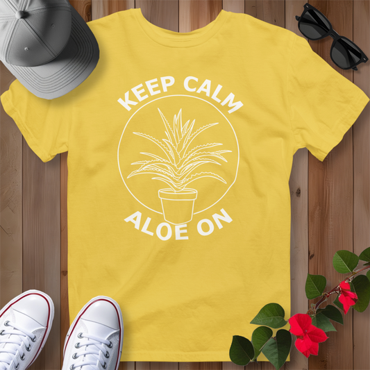 Keep Calm Aloe On (W) T-Shirt