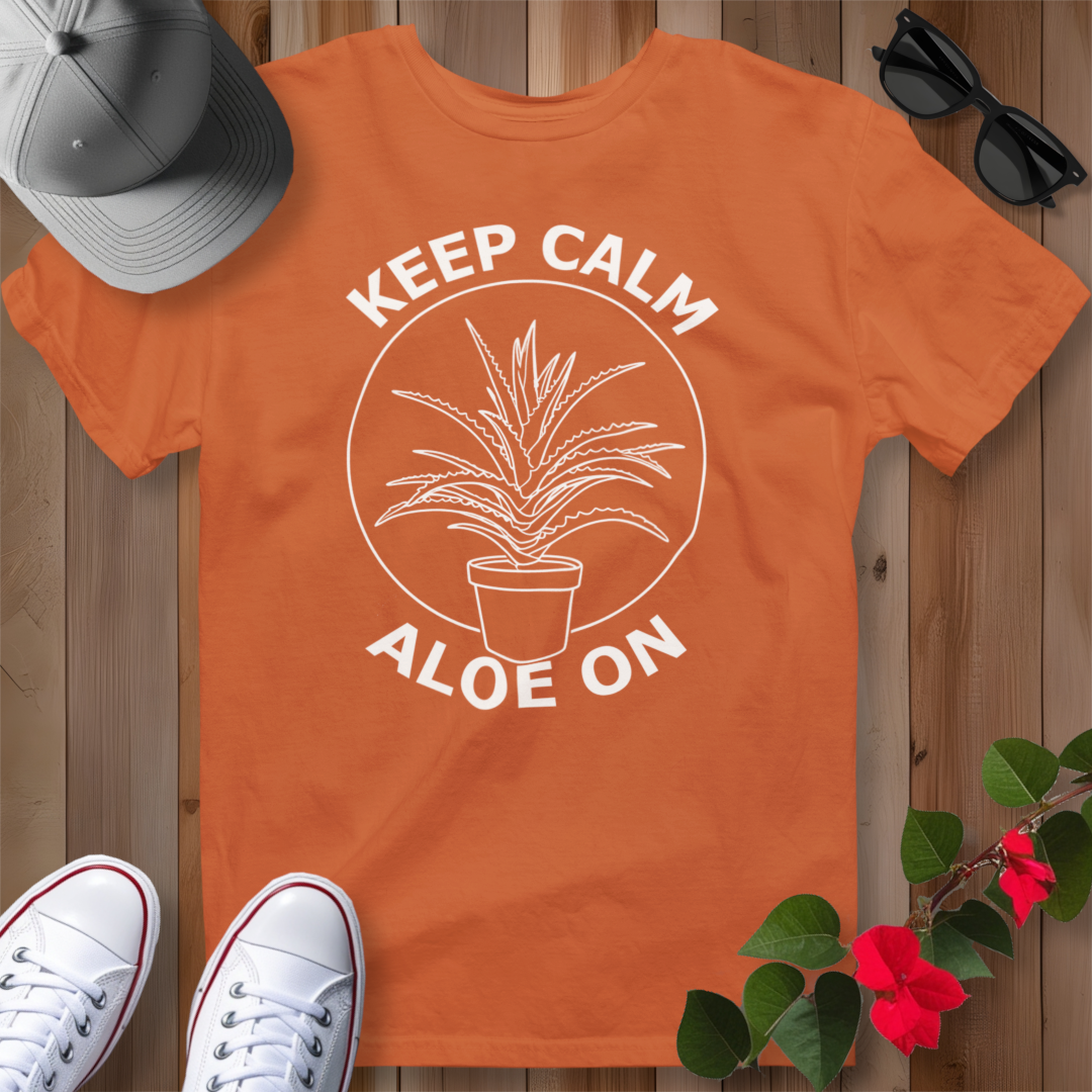 Keep Calm Aloe On (W) T-Shirt