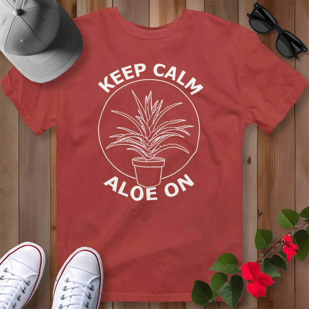 Keep Calm Aloe On (W) T-Shirt