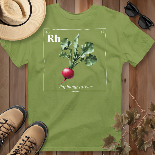 Periodic Table of Vegetables - Radish T-Shirt